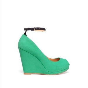 Zara Collection Wedges Green